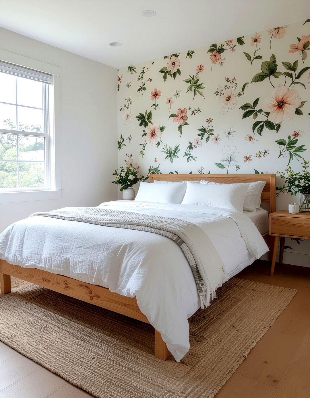 Peel and stick floral wallpaper - 30 floral wallpaper ideas