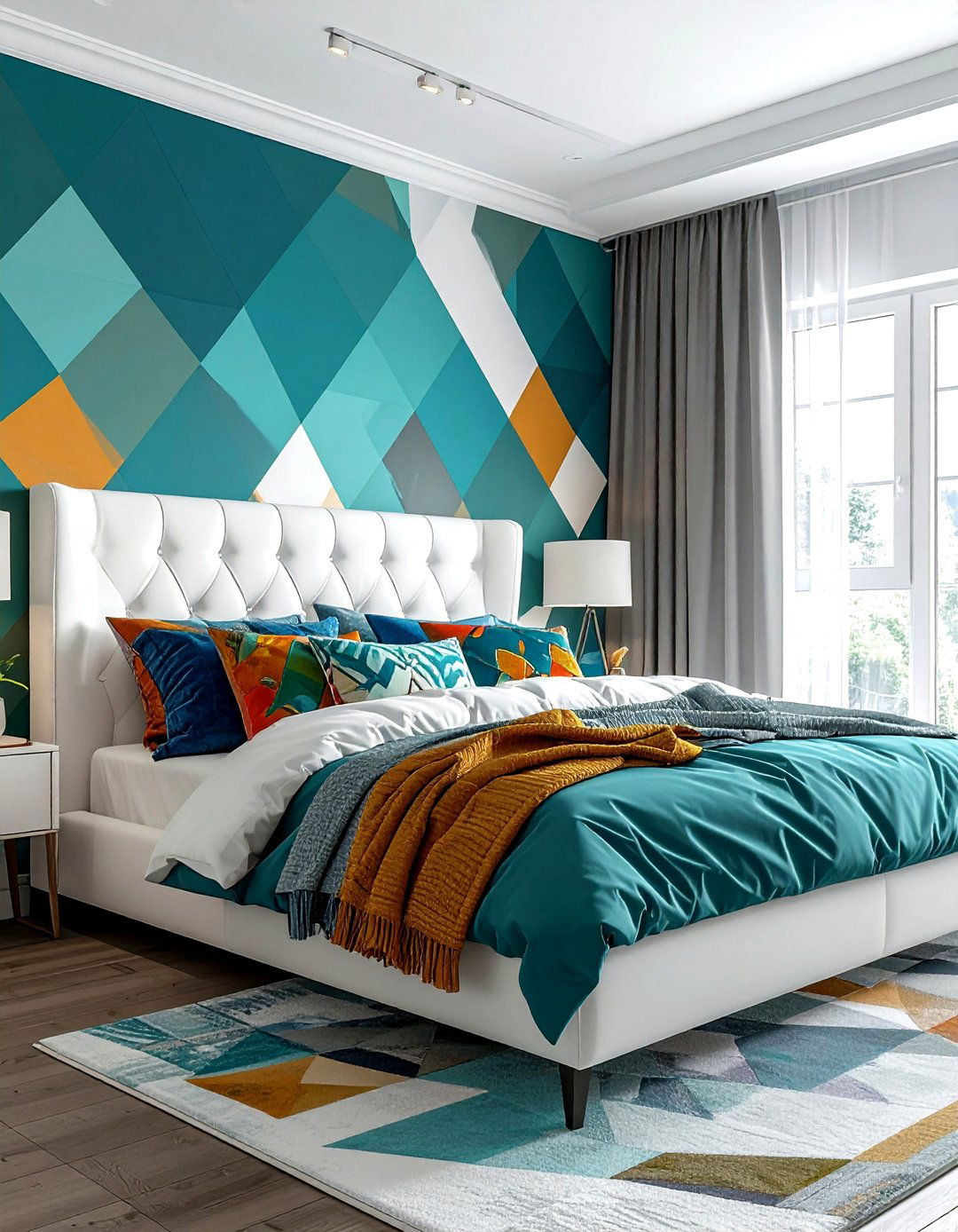 Peel and stick geometric wallpaper - 30 geometric wallpaper ideas