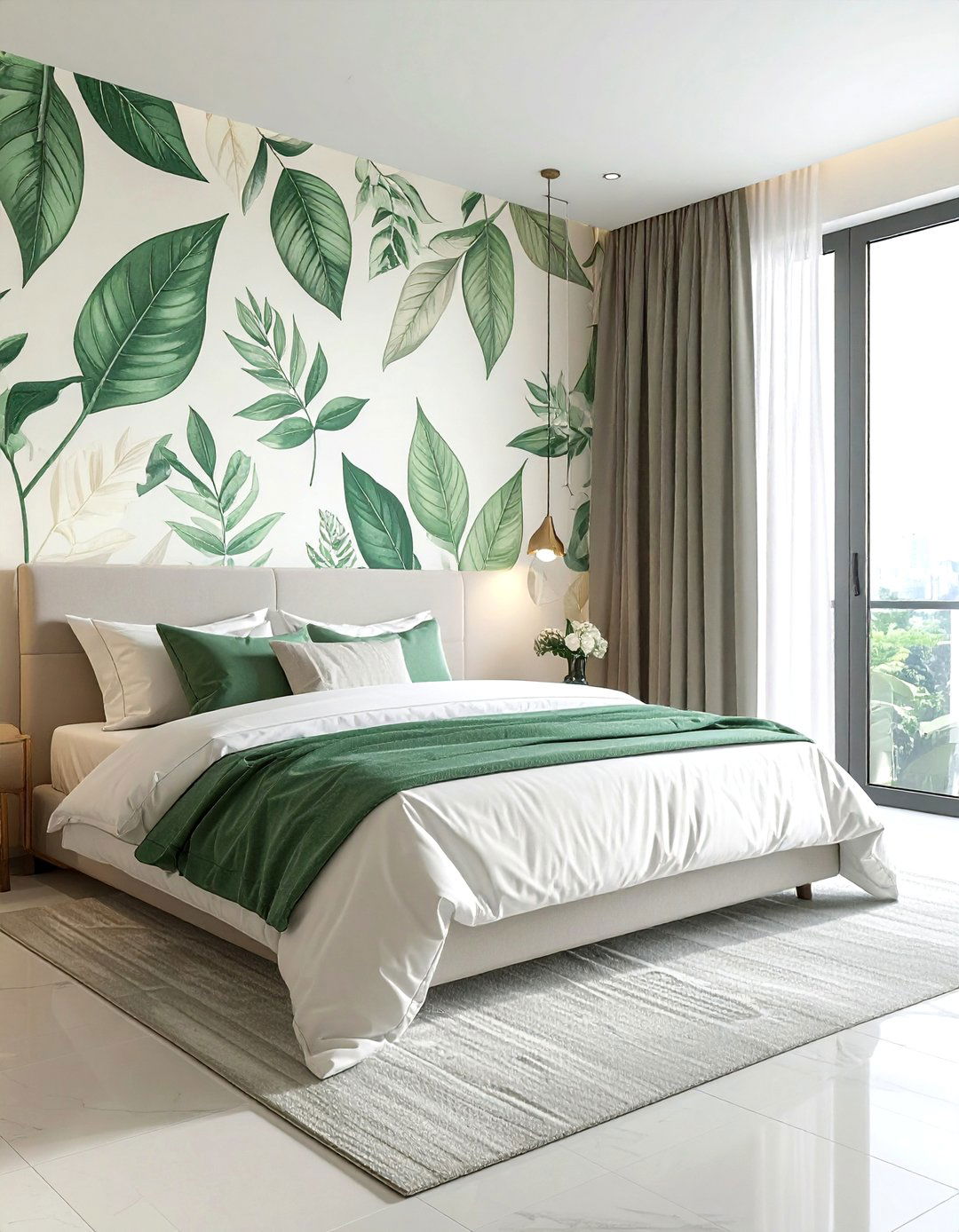 Peel and stick wallpaper - 30 affordable bedroom ideas