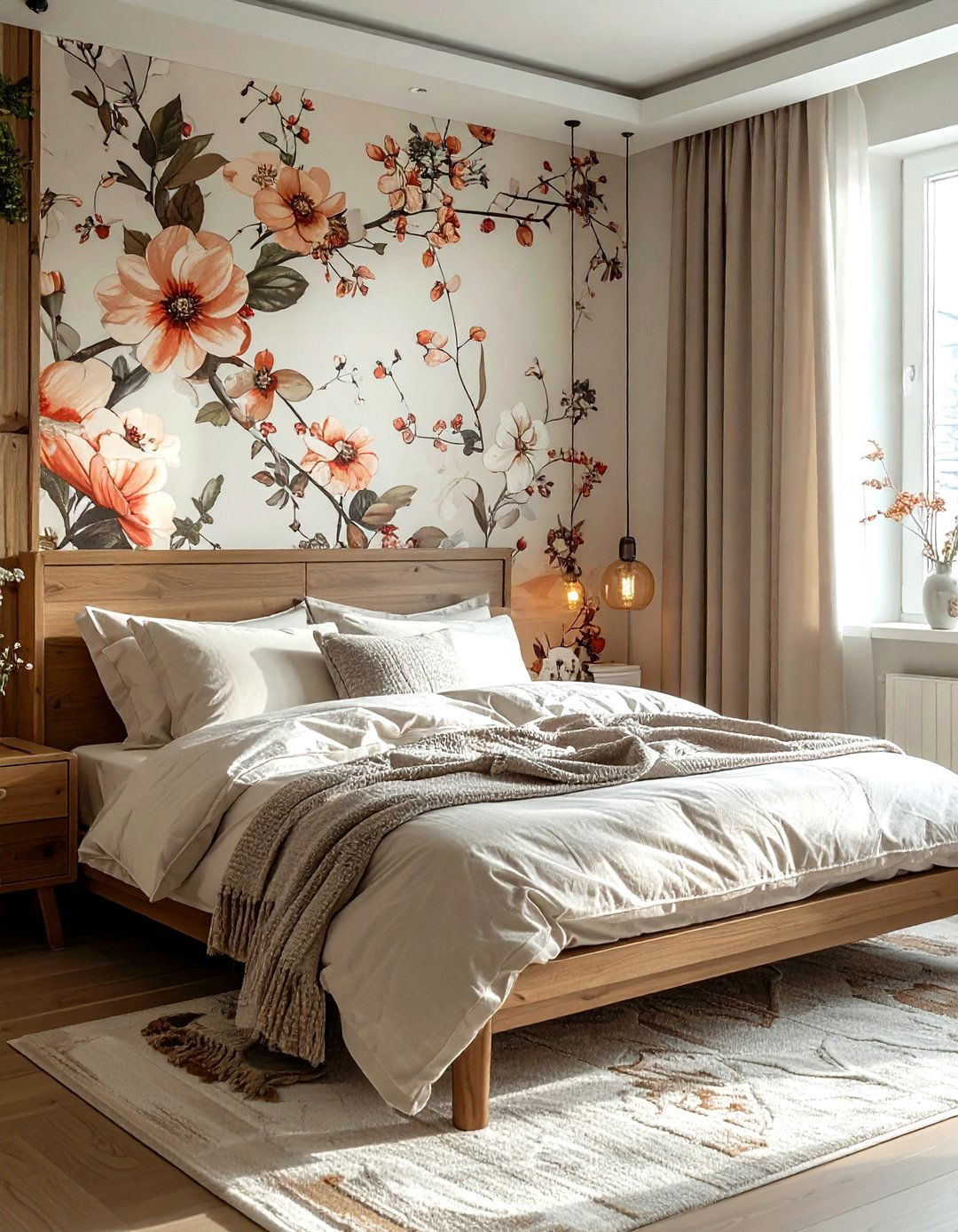 Peel and stick wallpaper - 30 removable bedroom ideas