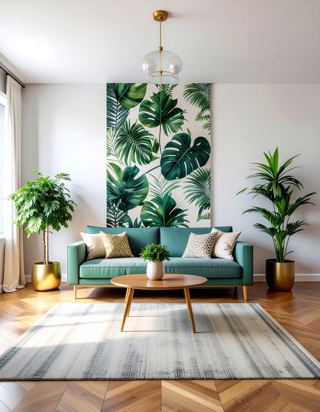 Peel and stick wallpaper - 30 removable living room ideas