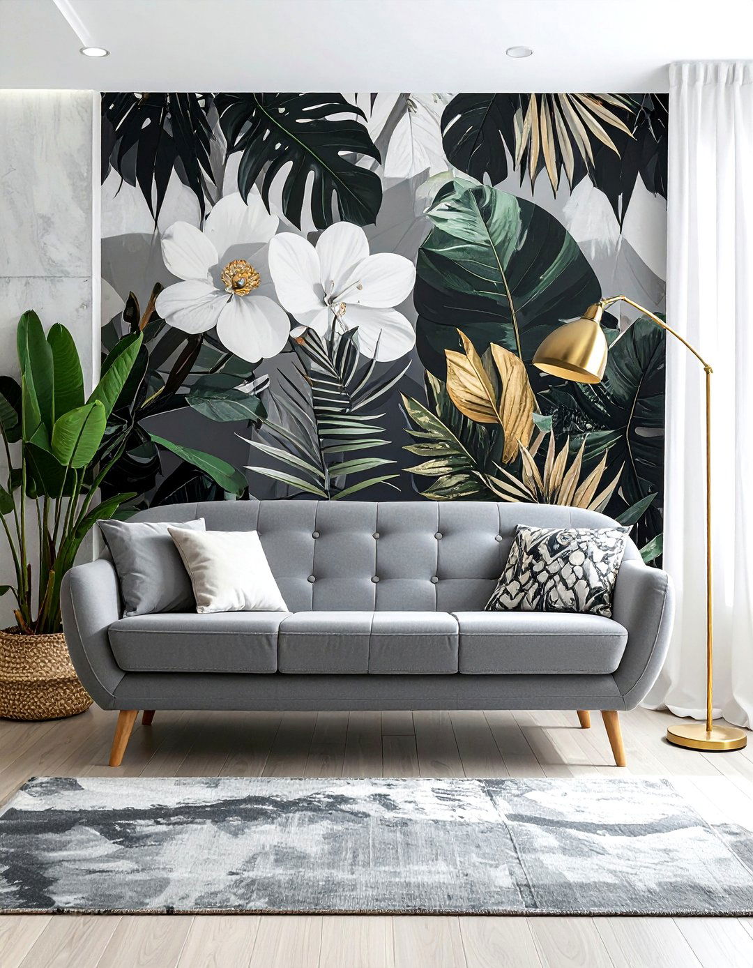 Peel and stick wallpaper - 30 renter-friendly decor ideas