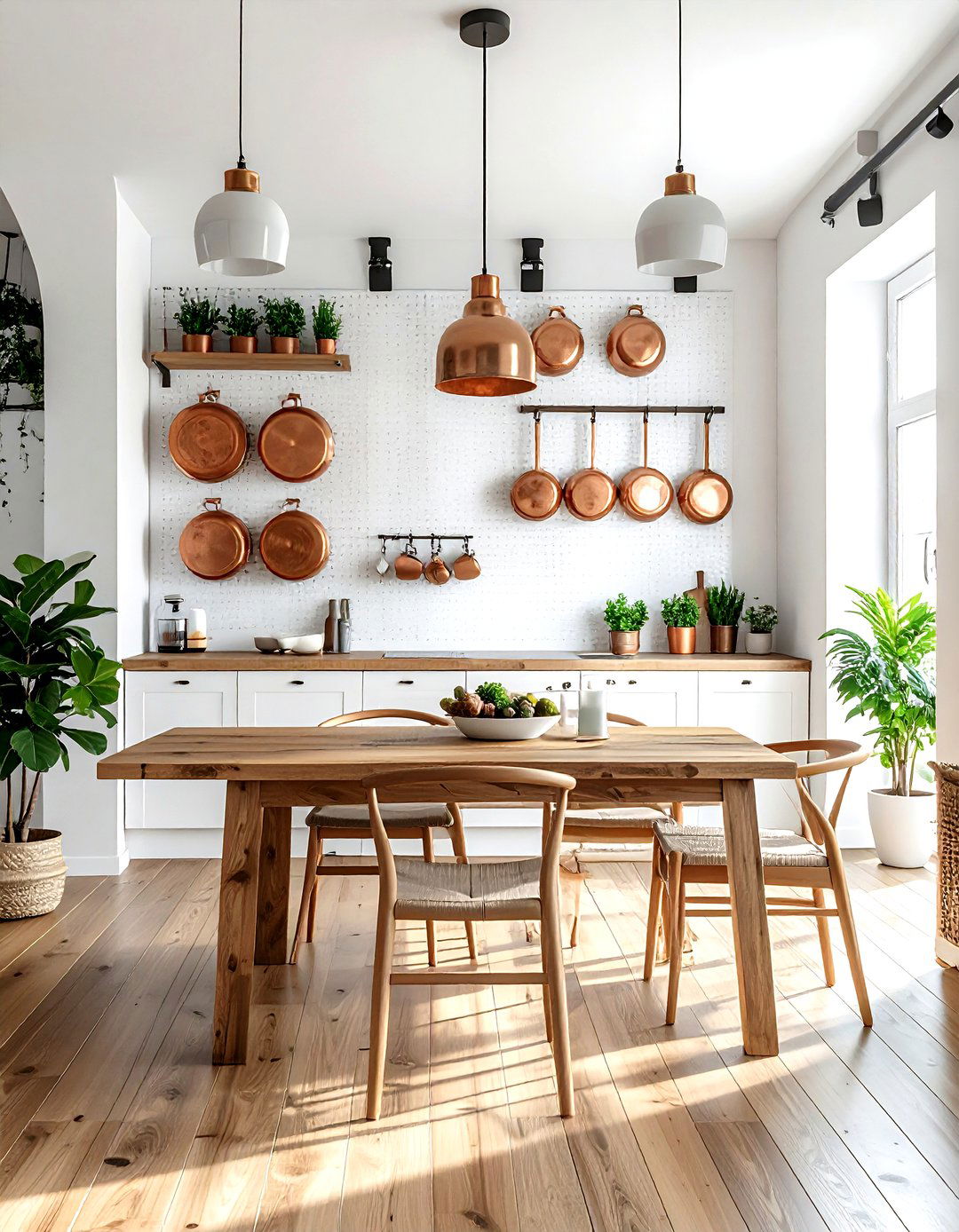 Pegboard Wall Organizer - 30 dining room storage solutions