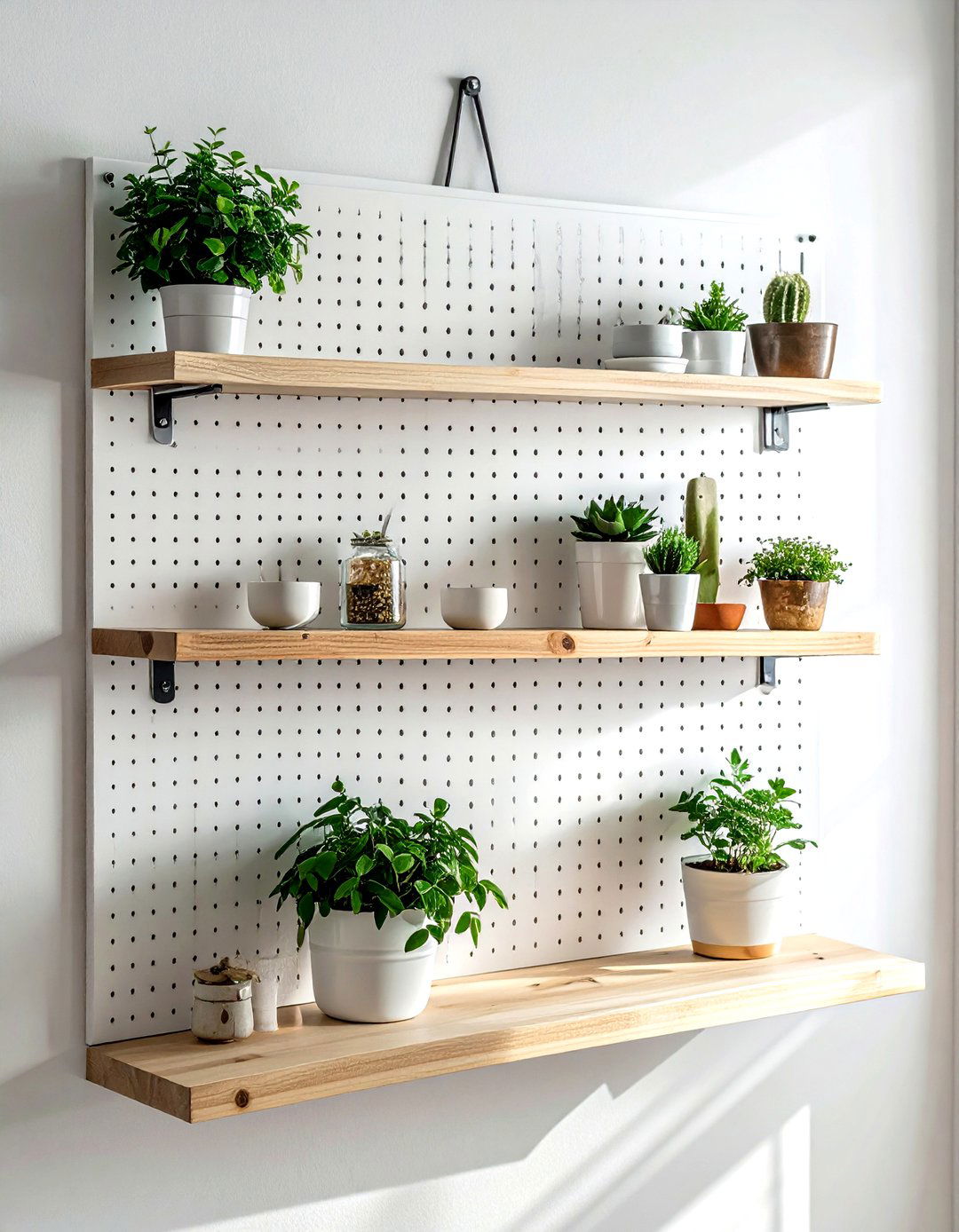 Pegboard Wall Storage - 30 desk organization ideas