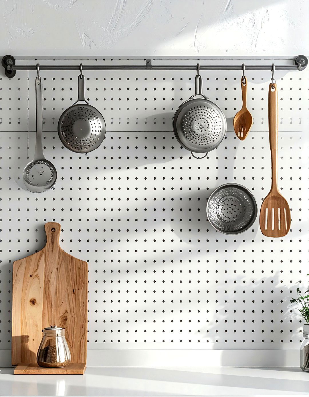 Pegboard Wall Storage - 30 kitchen closet organization