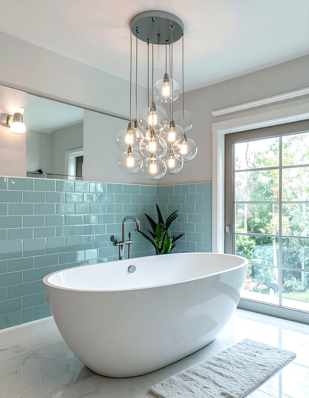 Pendant Light - 30 bathroom ambient lighting ideas