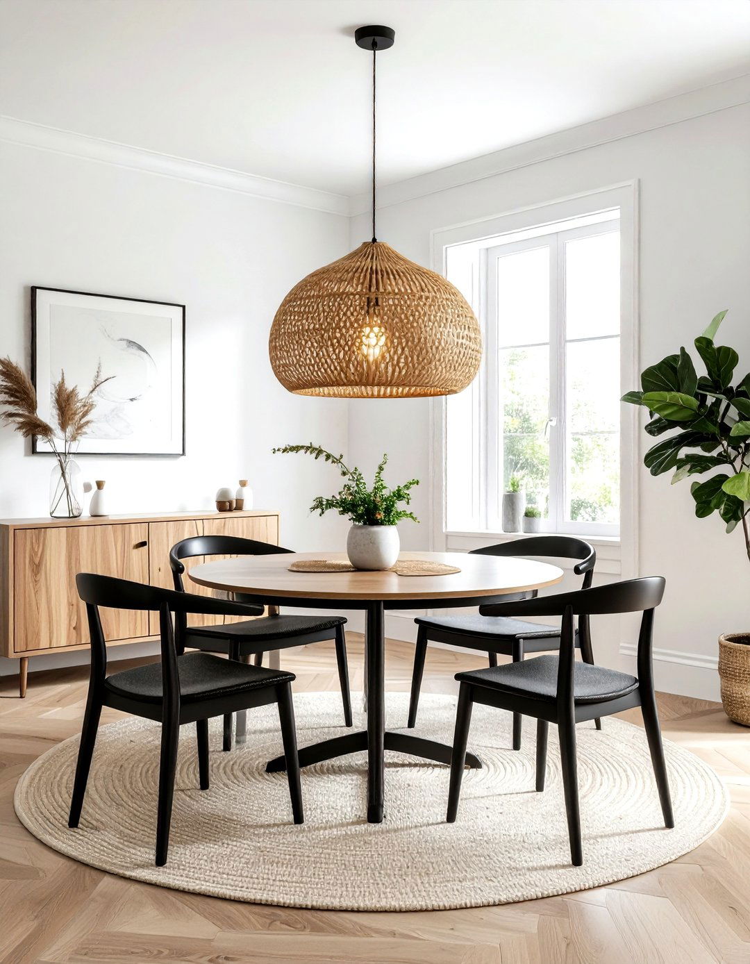 Pendant Light Dining - 30 small dining room ideas