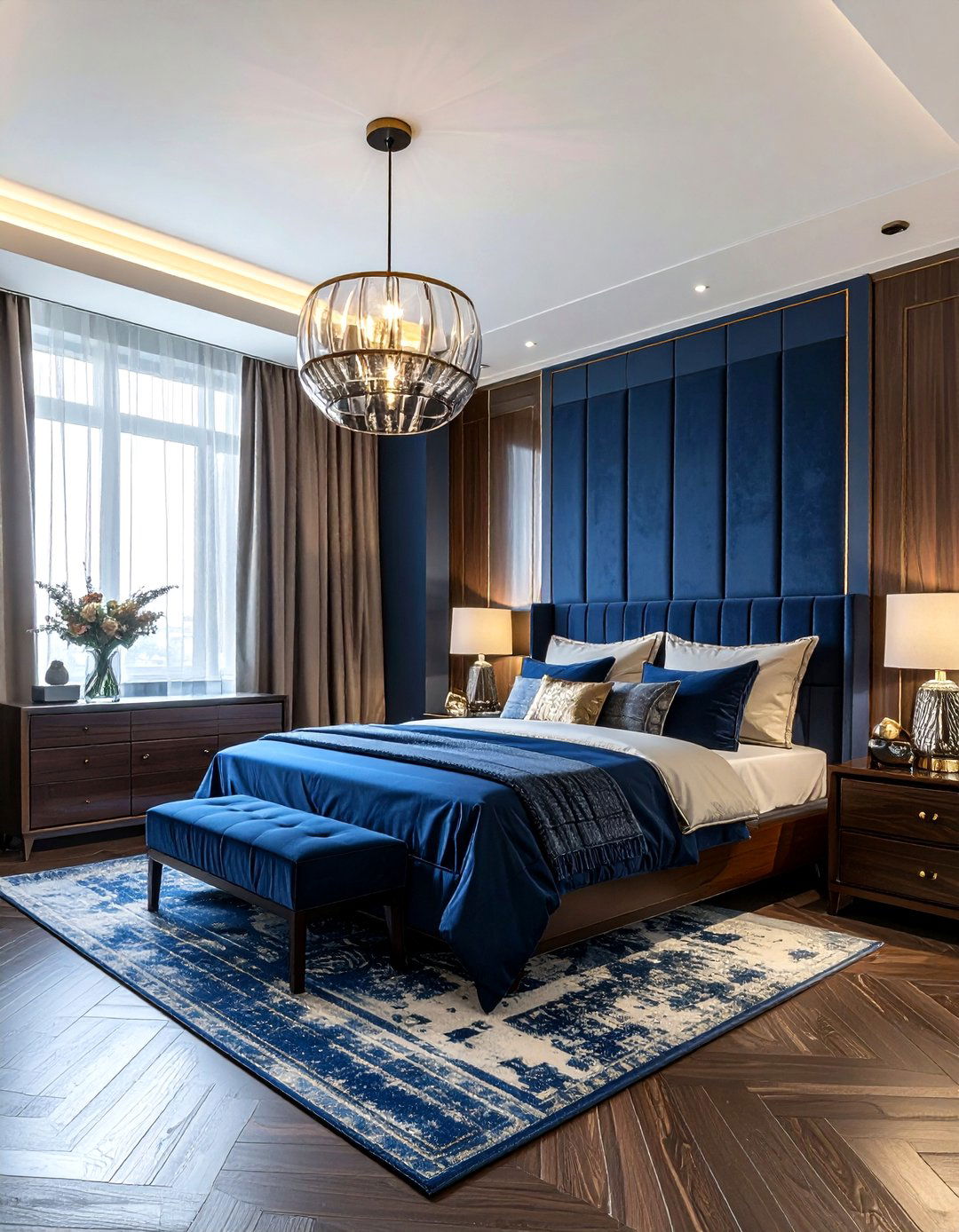 Pendant Light Over Nightstand - 30 bedroom accent lighting ideas