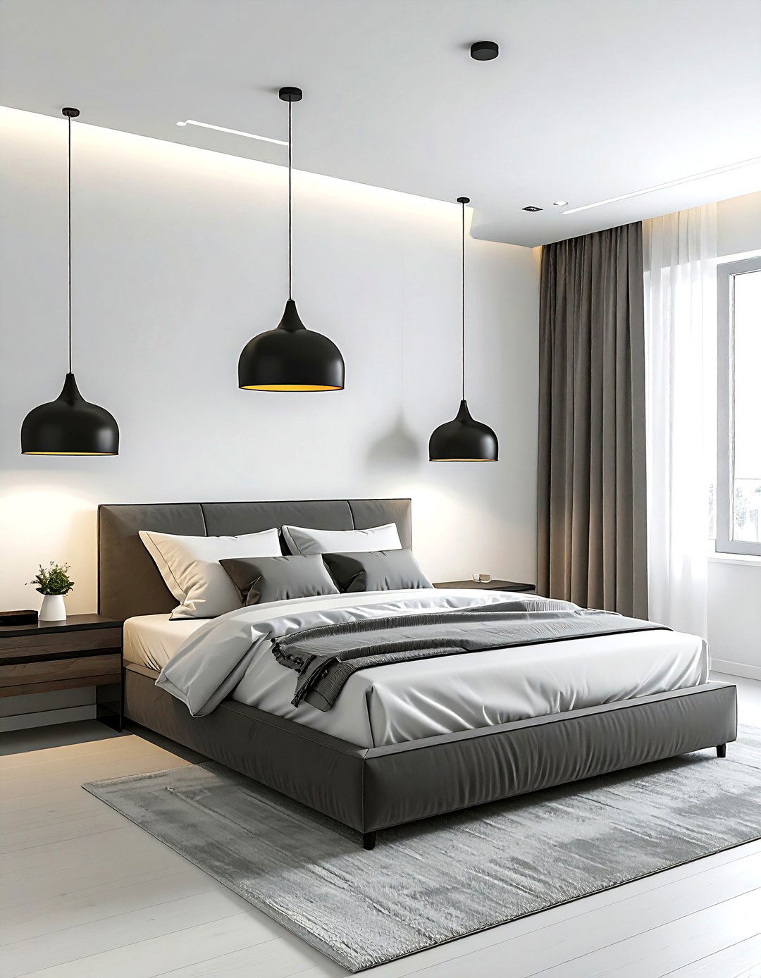 Pendant Lighting - 30 compact bedroom ideas