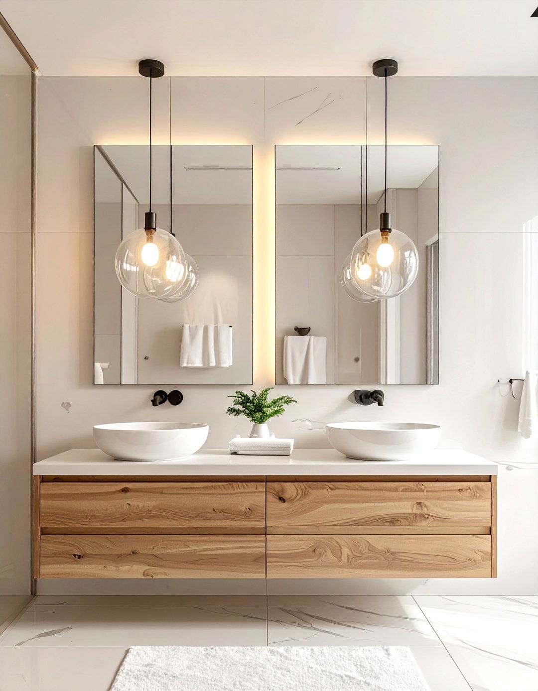 Pendant Lighting Bathroom - 30 spec home bathroom ideas