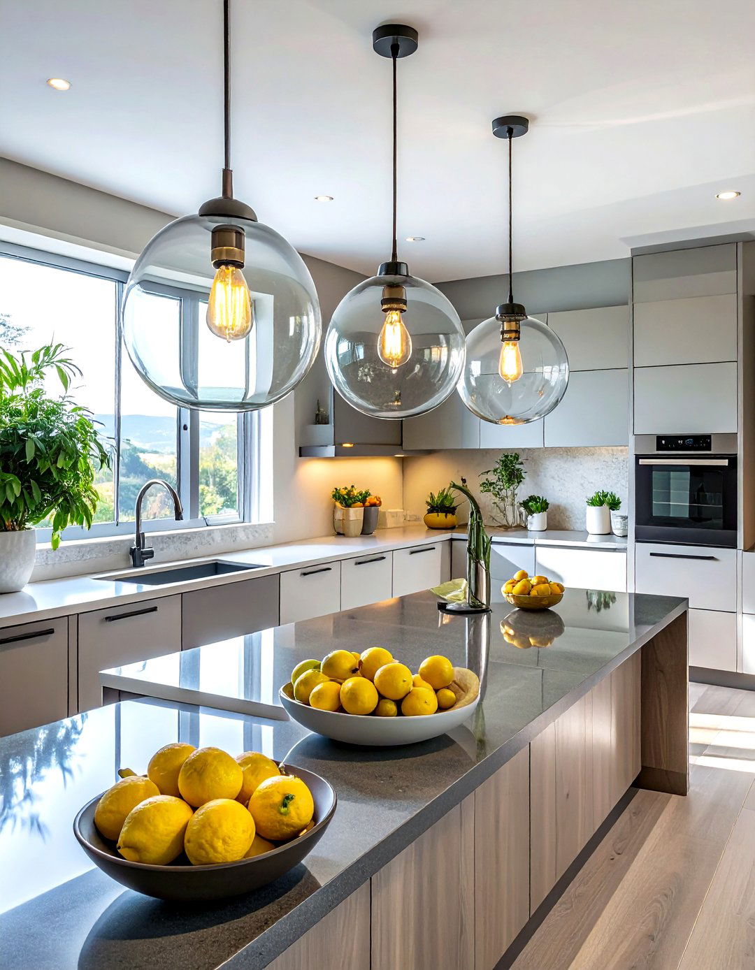Pendant Lighting Kitchen - 30 apartment kitchen ideas