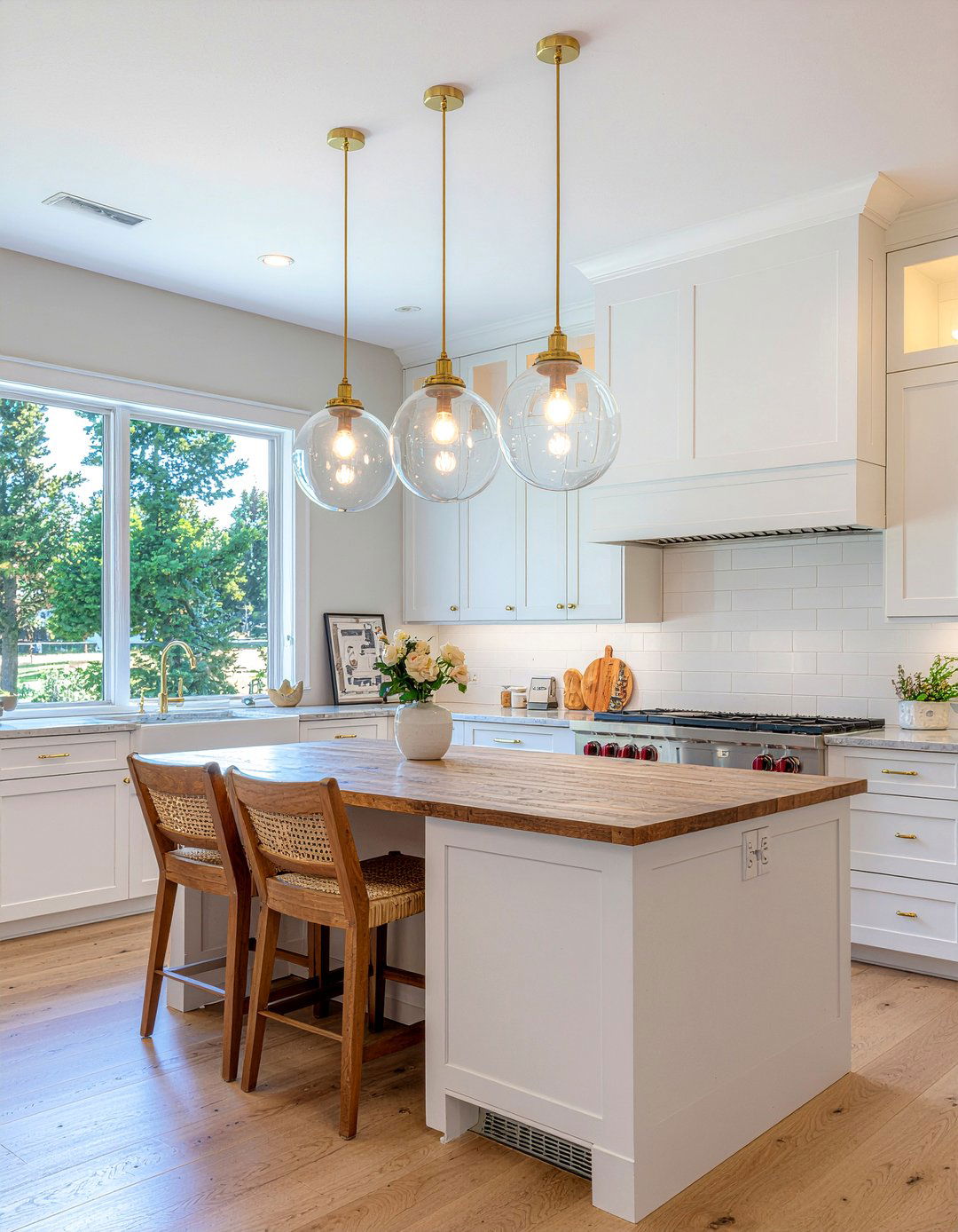 Pendant Lighting Over Island - 30 kitchen before and after ideas