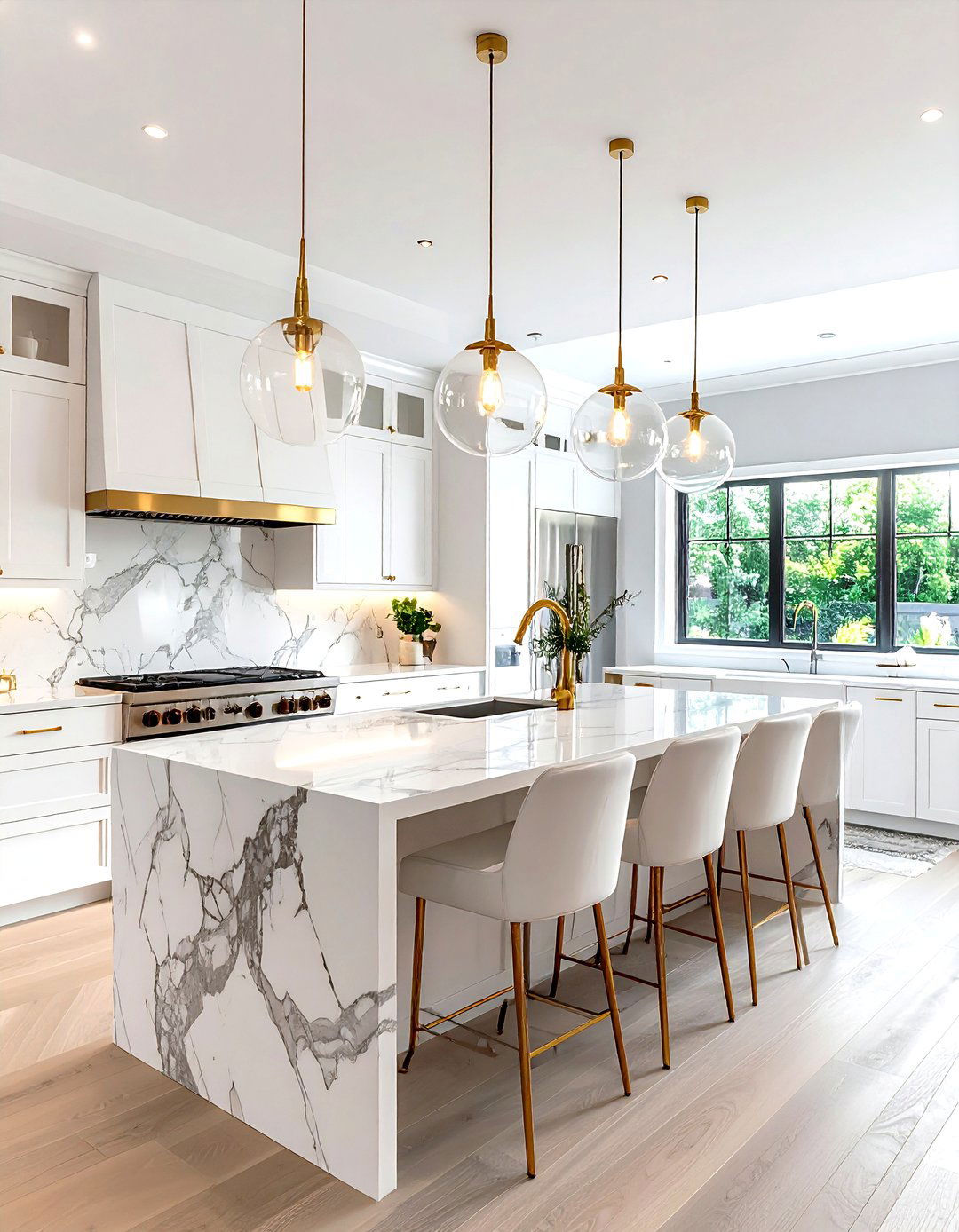 Pendant light island - 30 kitchen island ideas