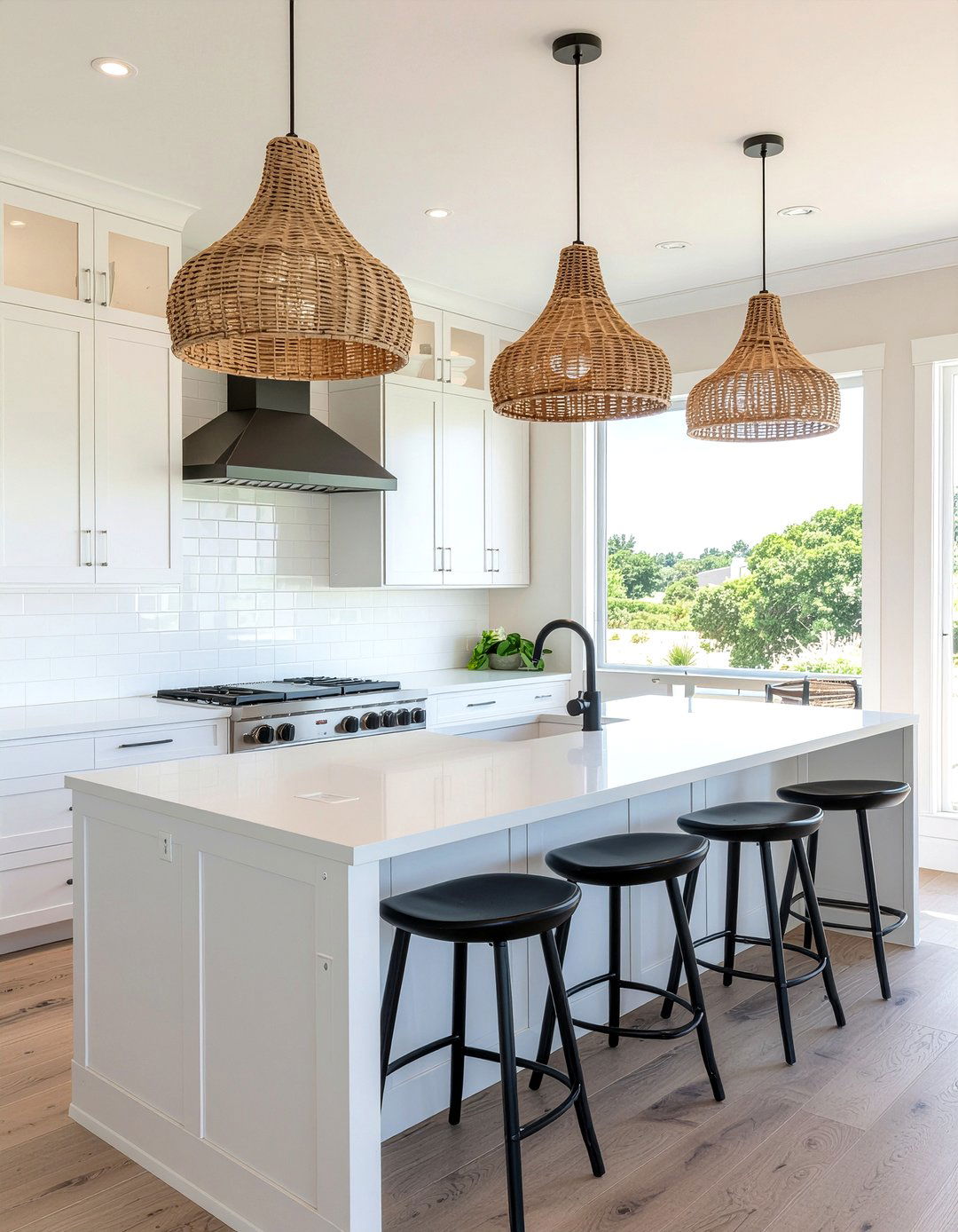 Pendant lights over island - 30 kitchen visual interest ideas