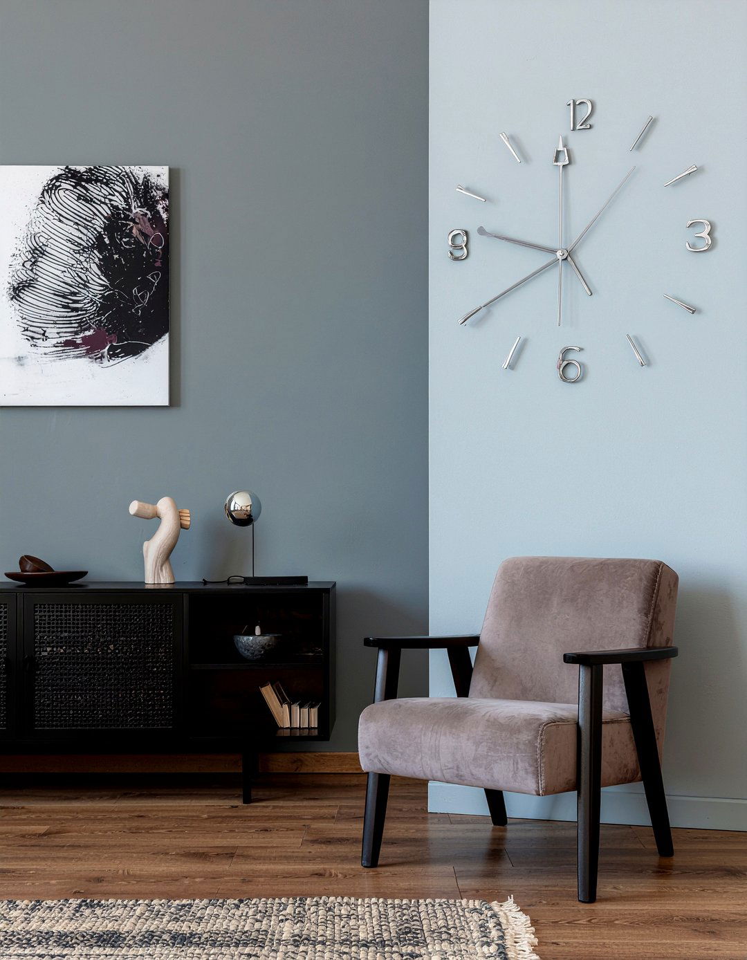 Pendulum wall clock - 30 living room clock ideas