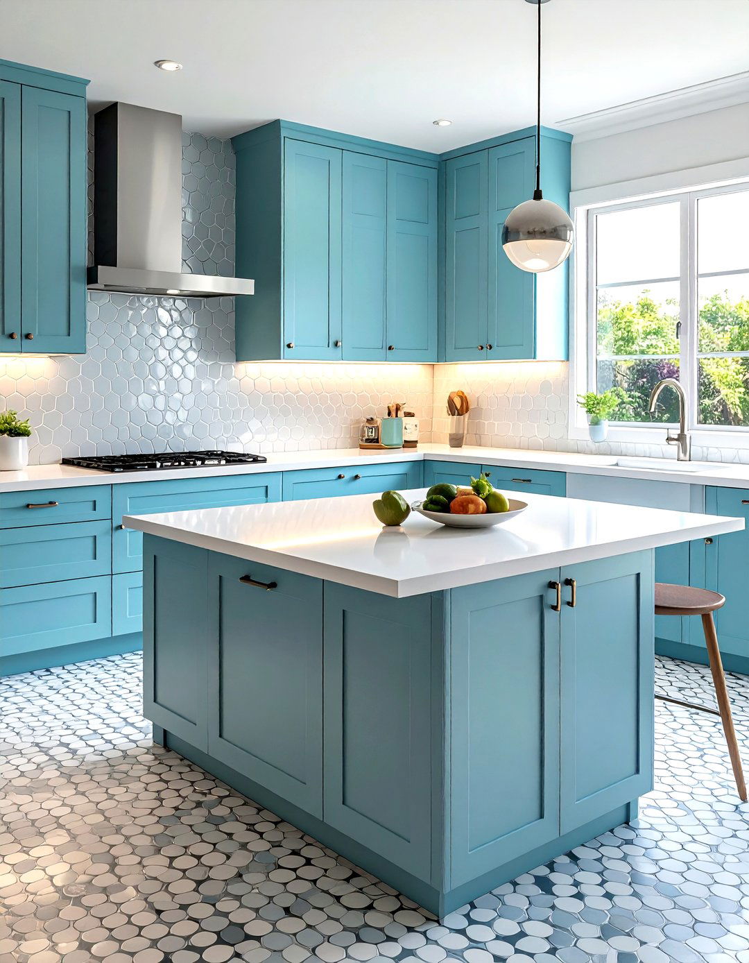 Penny Round Stainless Steel Tile - 30 stainless steel backsplash kitchen ideas