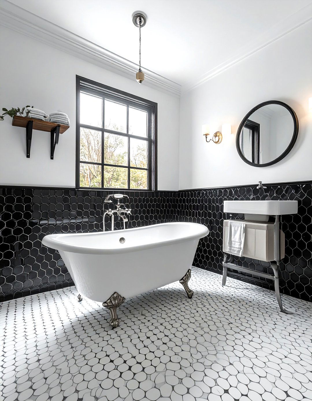 Penny Tile Bathroom - 30 bathroom wall texture ideas