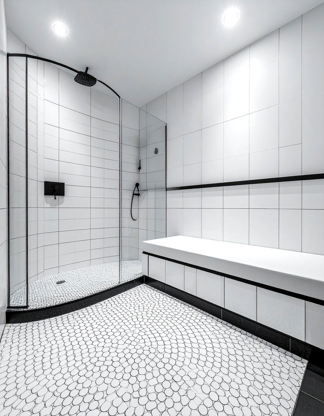 Penny porcelain tile bathroom - 30 porcelain tile bathroom ideas