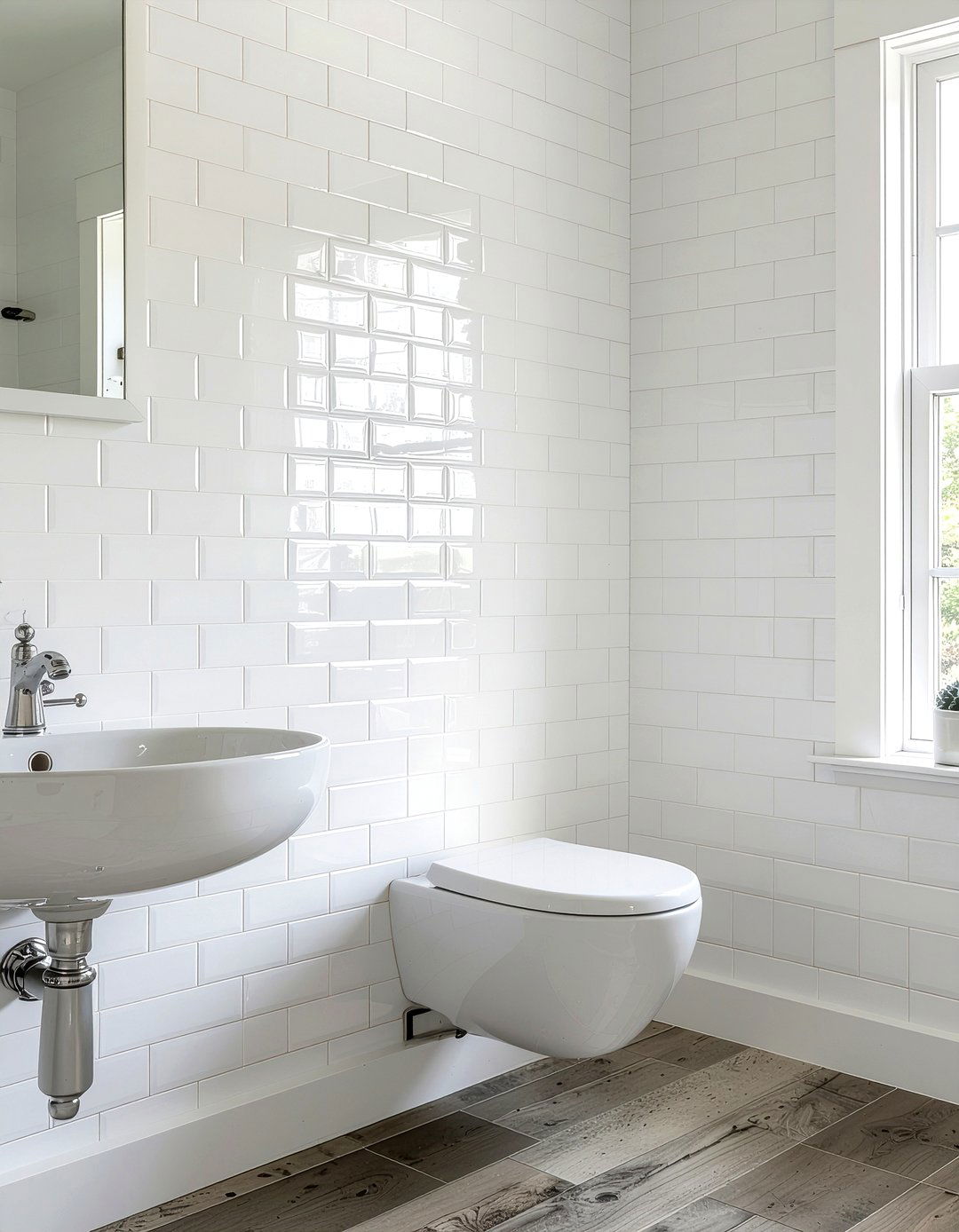 Penny tile bathroom wall - 30 bathroom feature wall ideas