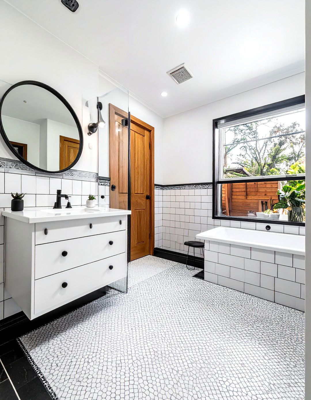 Penny tile ceramic bathroom - 30 ceramic bathroom ideas