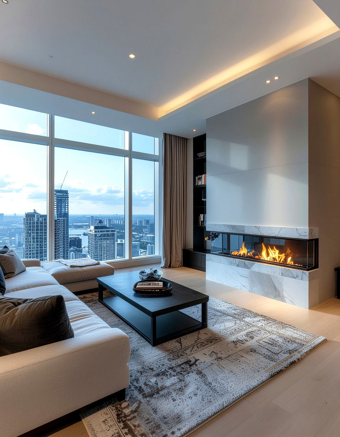 Penthouse Suite Fireplace - 30 penthouse bedroom ideas