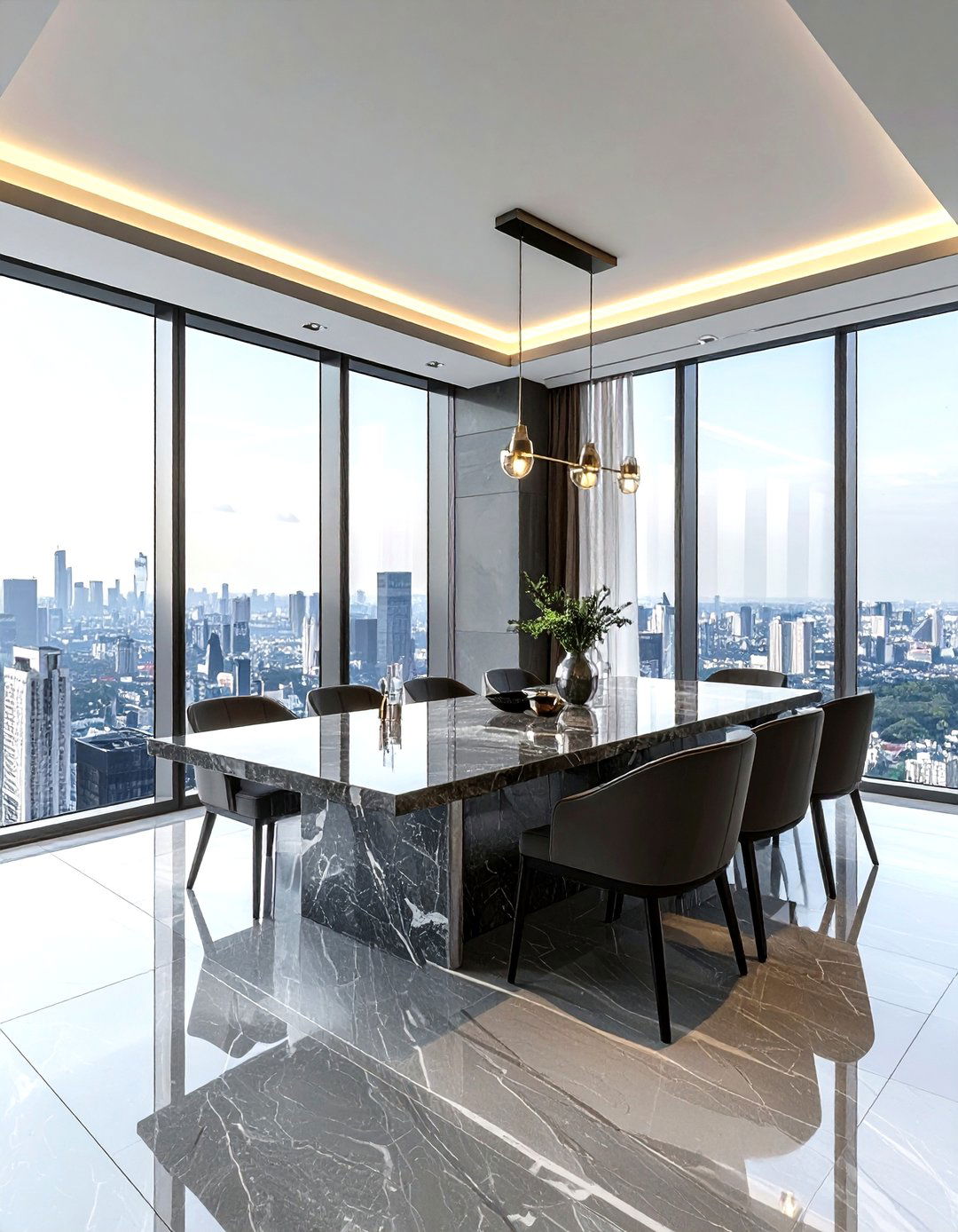 Penthouse dining room - 30 loft dining room ideas