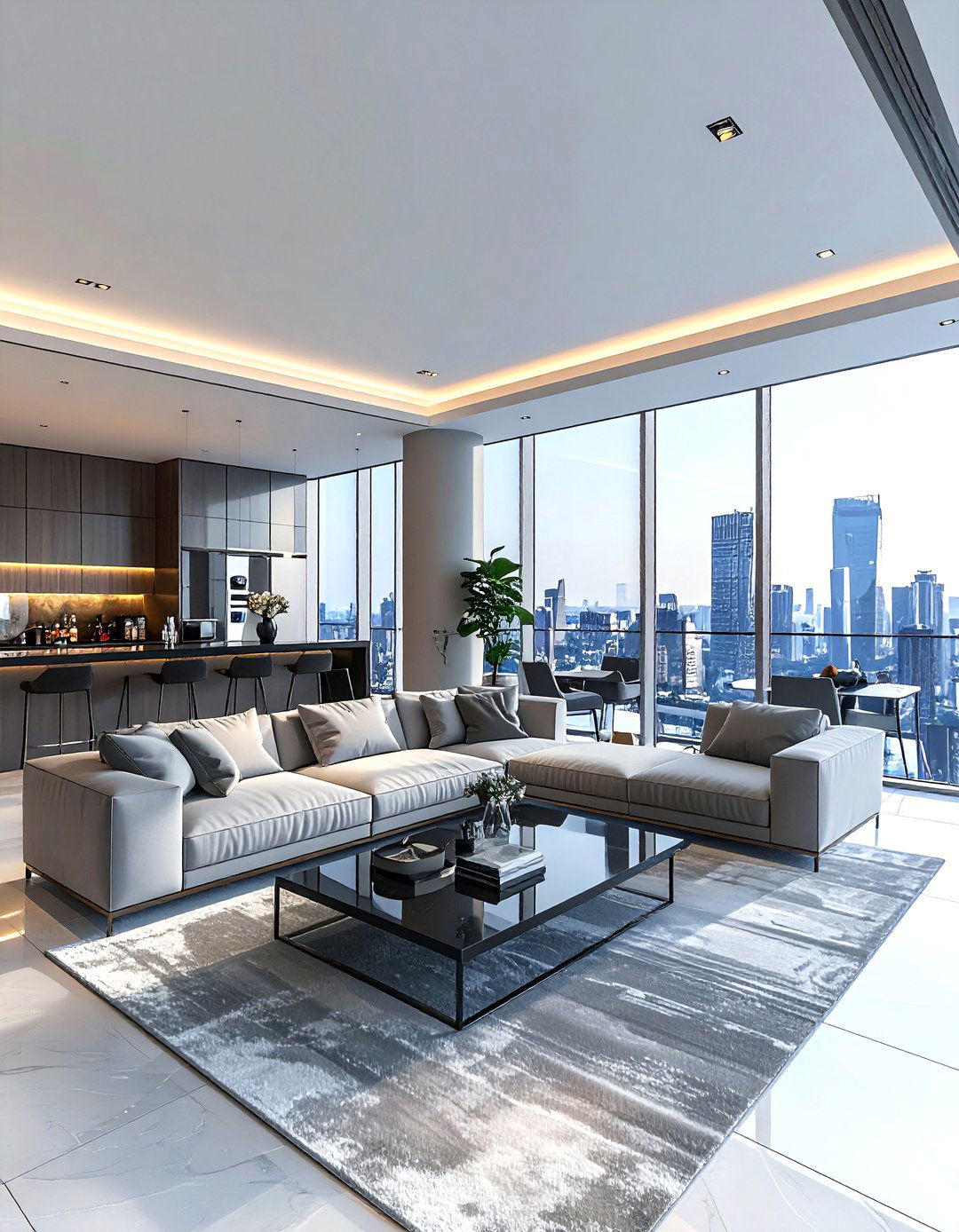 Penthouse living room - 30 high-end living room ideas