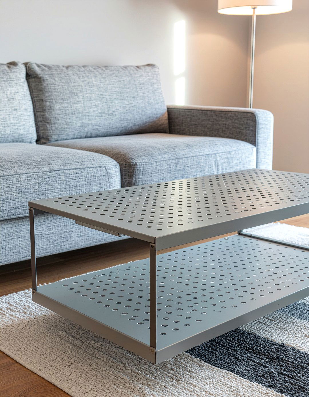 Perforated Metal Coffee Table - 30 living room metal coffee tables