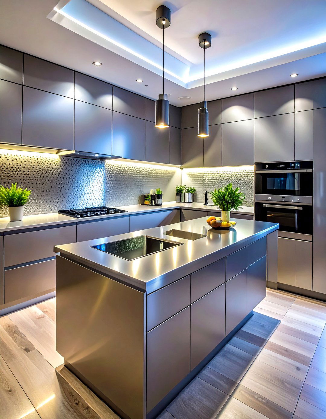 Perforated Stainless Steel Backsplash - 30 stainless steel backsplash kitchen ideas