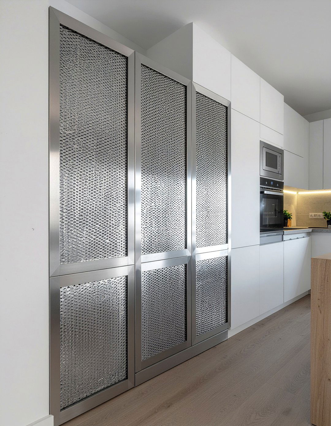 Perforated metal shutters - 30 kitchen shutter ideas
