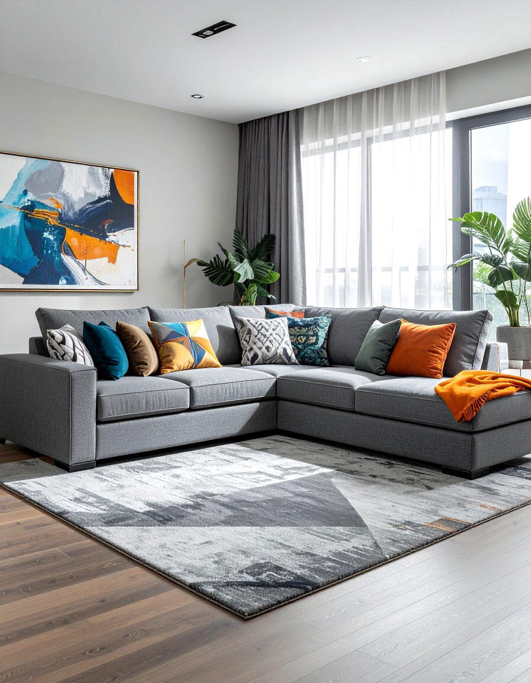 Performance Fabric Sectional - 30 livable decor ideas
