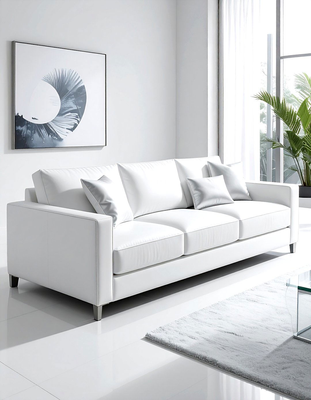 Performance Fabric Slipcovered Sofa - 30 living room slipcovered sofa ideas