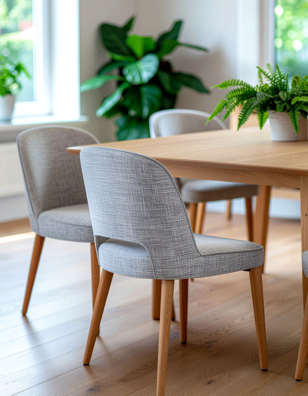 Performance Fabric Upholstered Chairs - 30 dining room splurge and save ideas