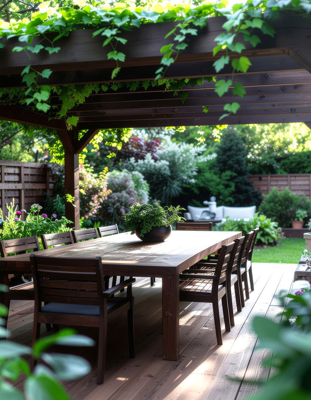 Pergola Over Dining Table - 30 deck dining ideas