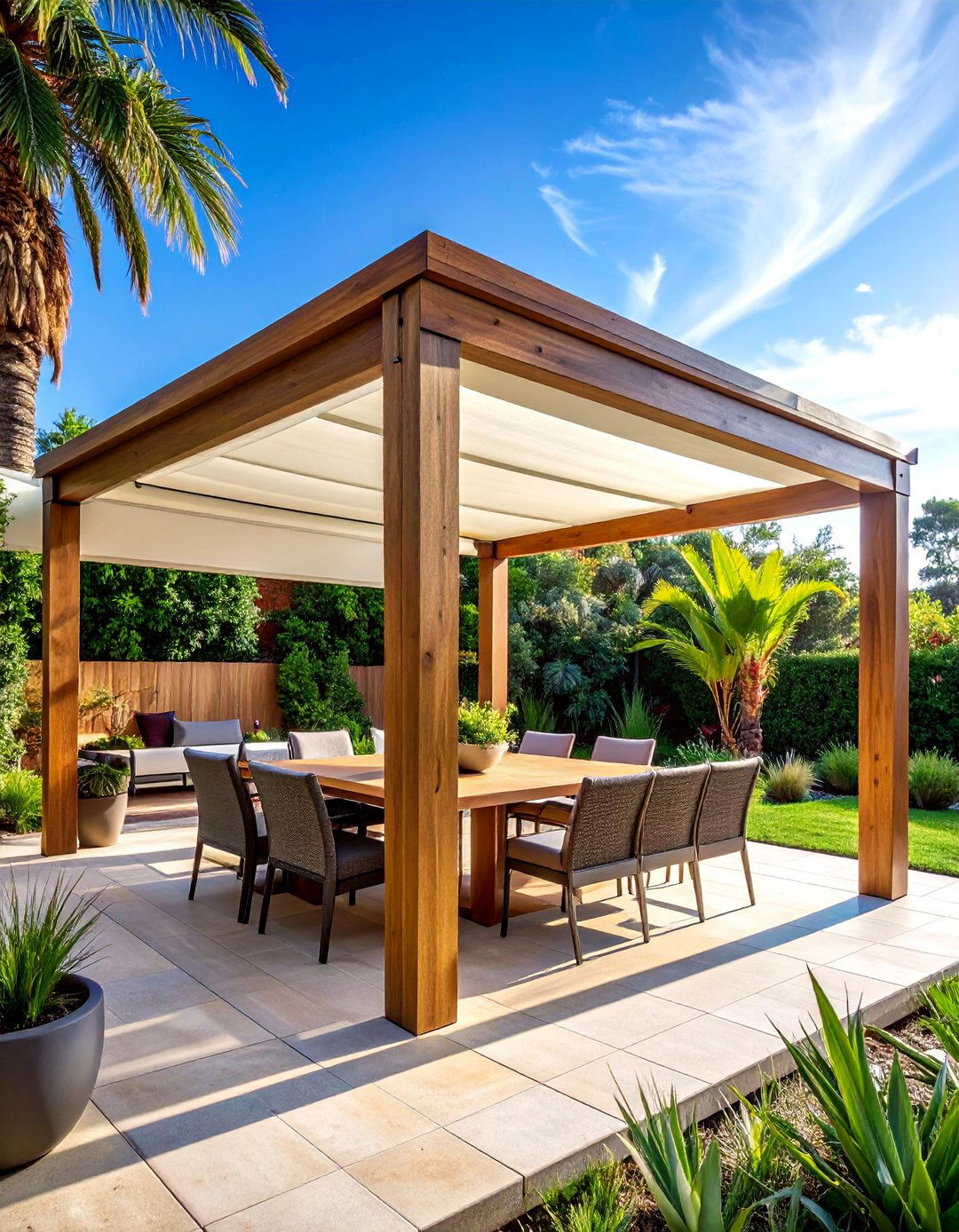 Pergola With Canopy - 30 outdoor decor ideas