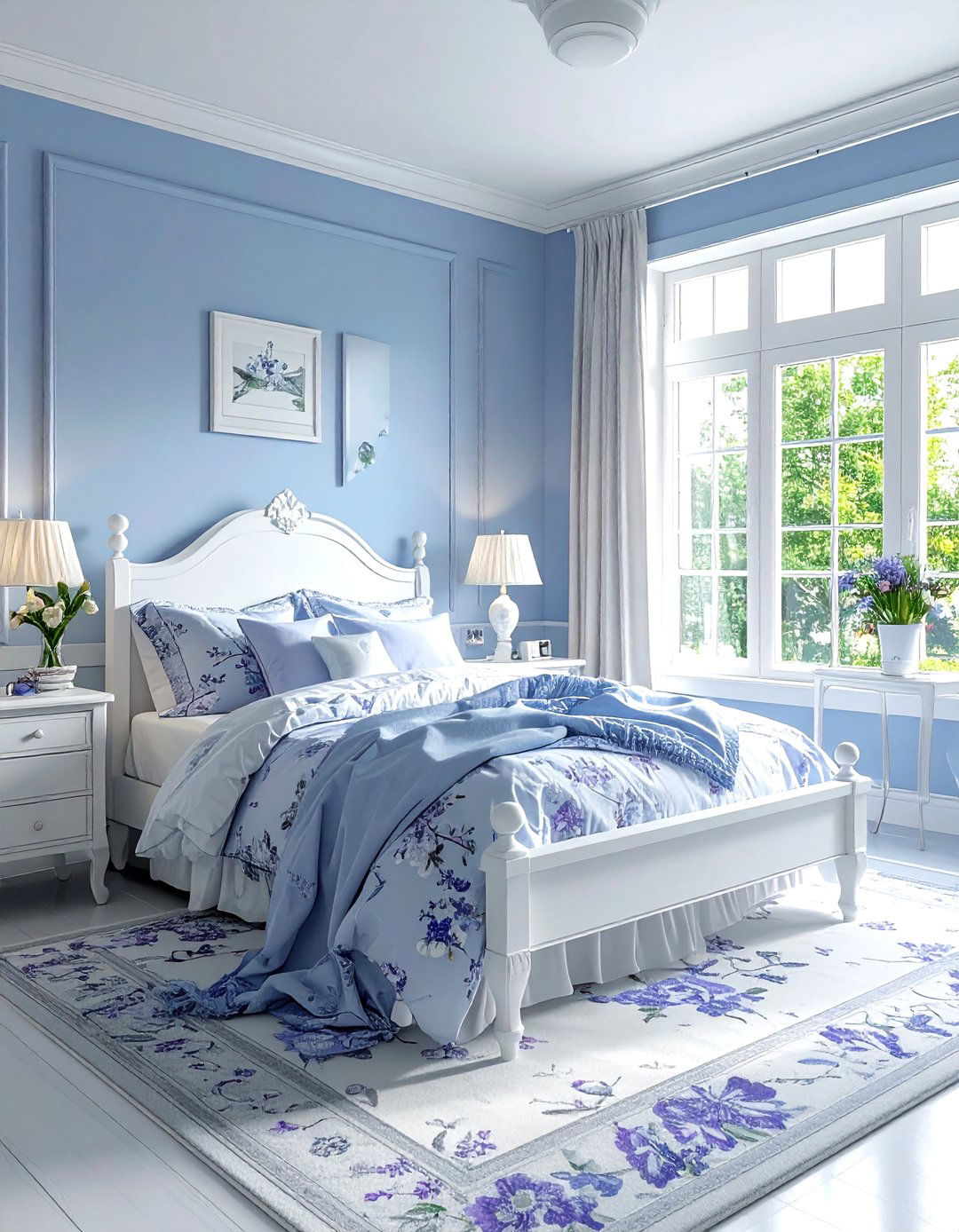 Periwinkle Blue Bedroom - 30 blue bedroom ideas