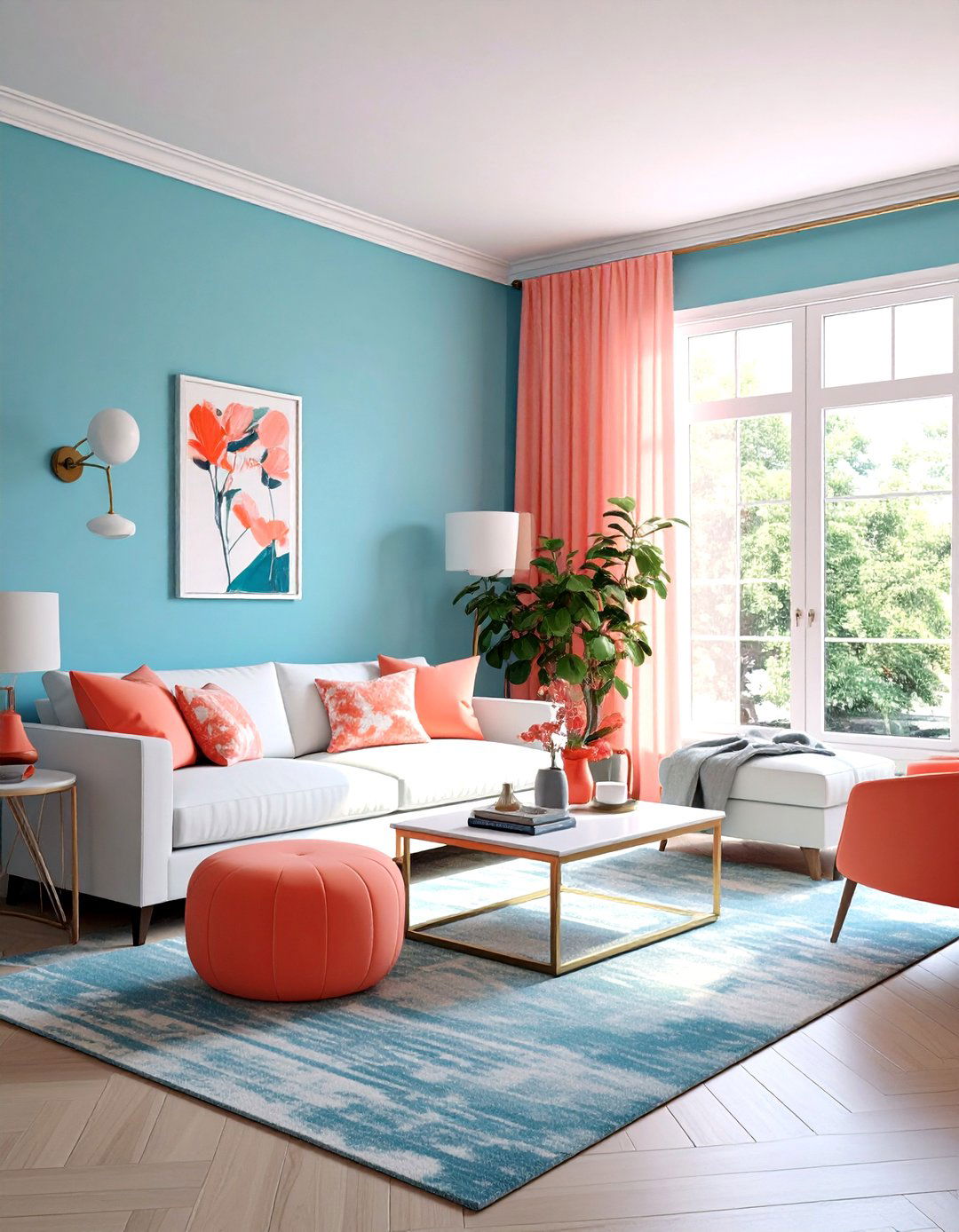 Periwinkle Living Room - 30 blue living room decor ideas