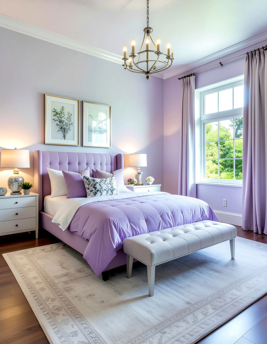 Periwinkle bedroom - 30 bedroom blue walls