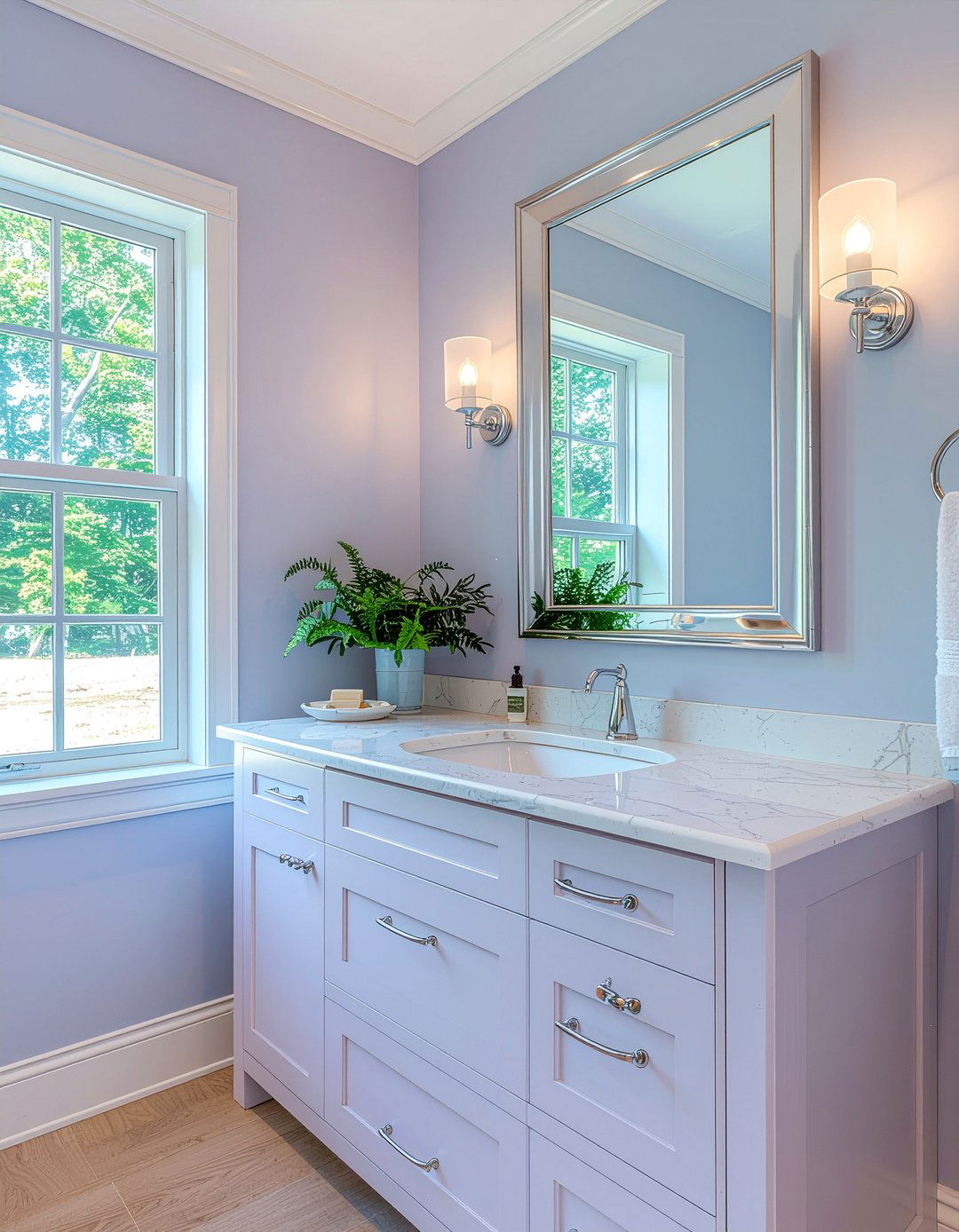 Periwinkle blue bathroom - 30 cool blue bathroom ideas
