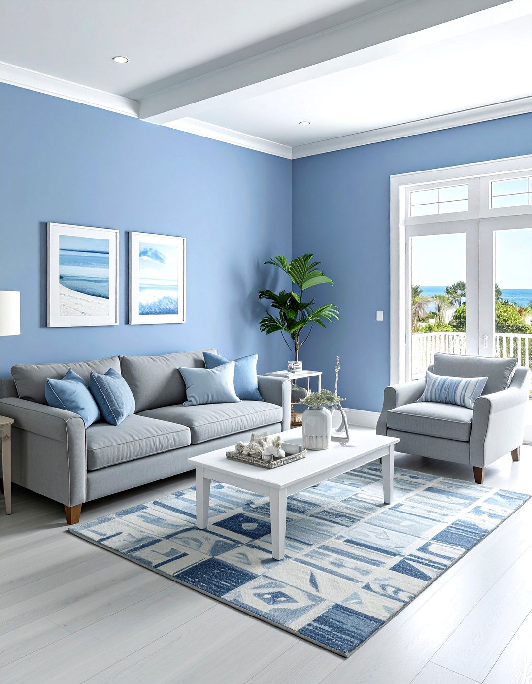 Periwinkle living room - 30 purple living room ideas