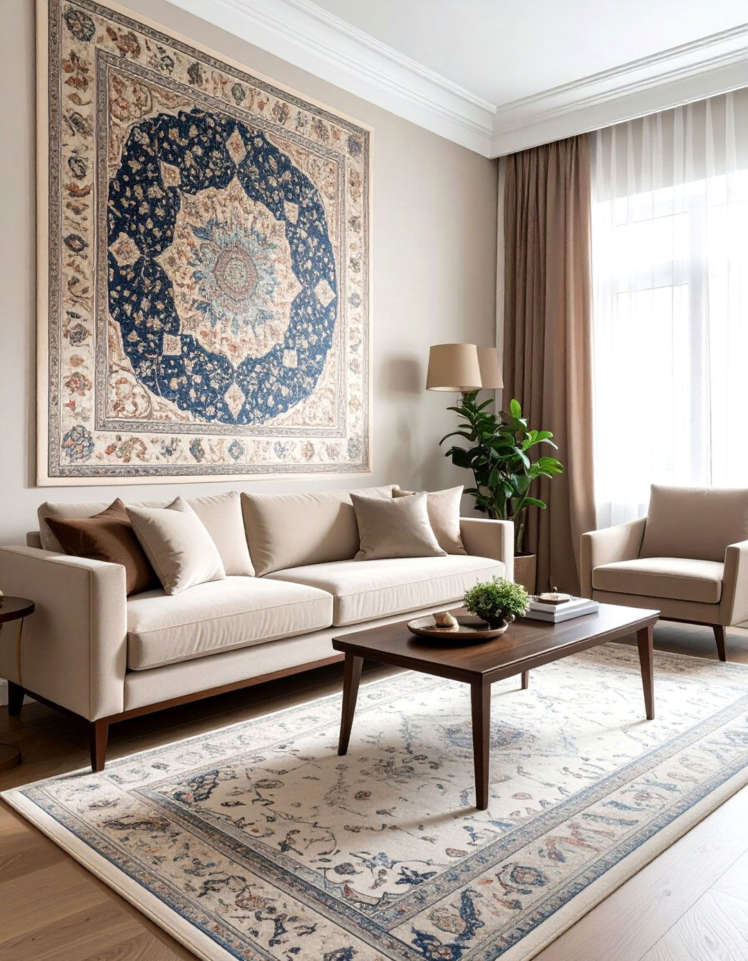 Persian rug wall hanging - 30 Persian rug ideas