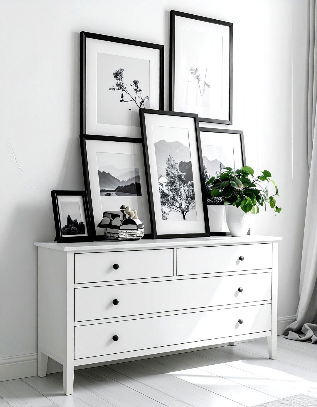 Personal Photos In Frames - 30 dresser decor ideas