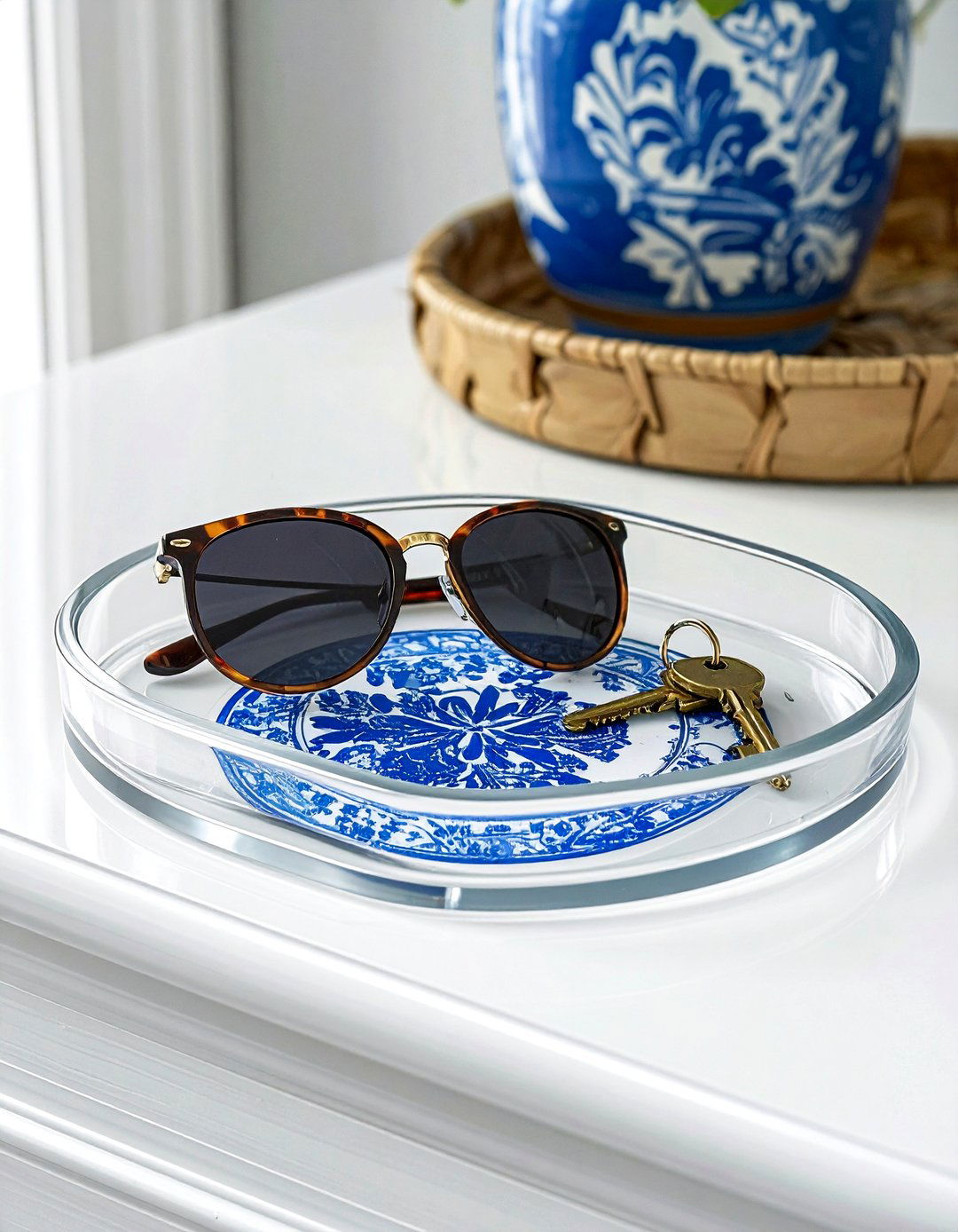 Personalized Acrylic Tray - 30 monogrammed decor ideas