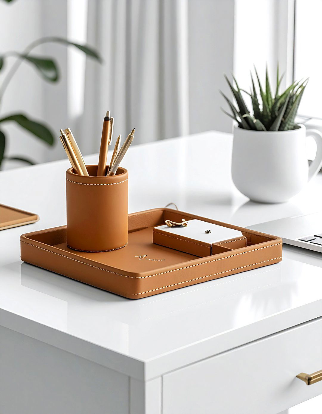 Personalized Desk Organizer - 30 monogrammed decor ideas