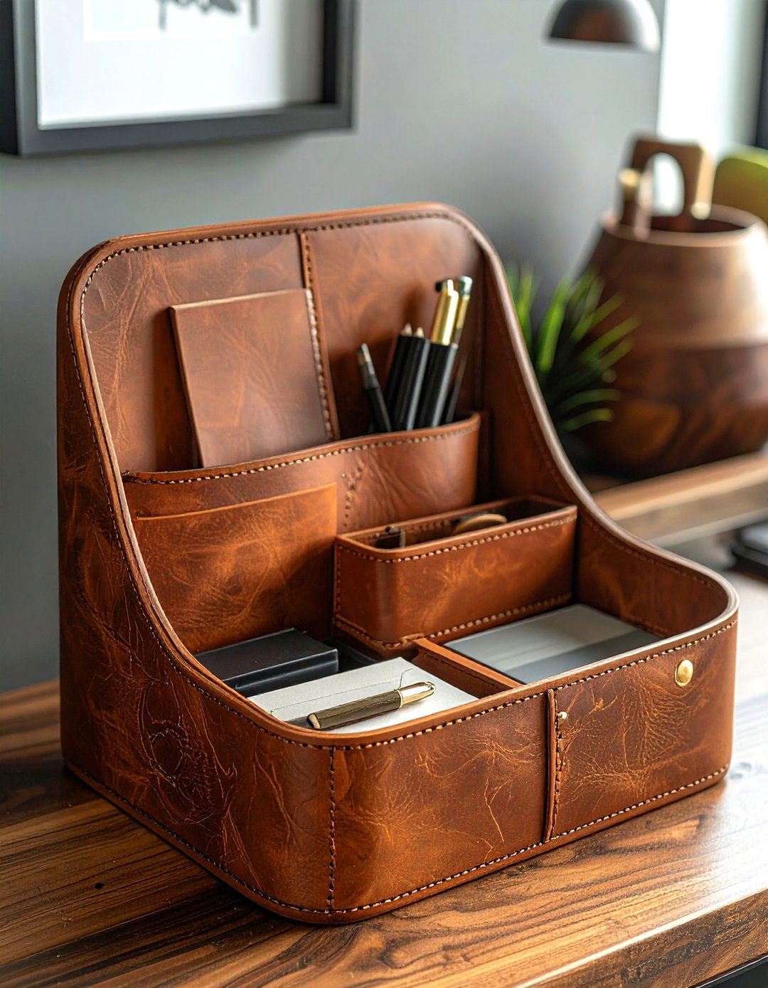 Personalized Desk Organizer - 30 custom home decor ideas