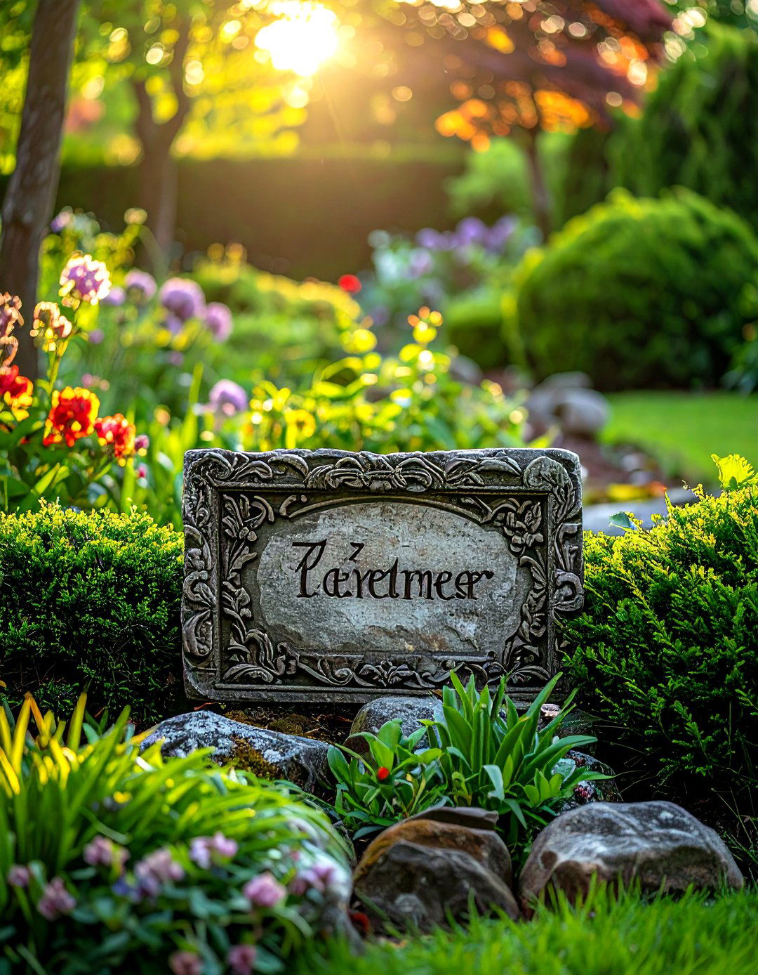 Personalized Garden Sign - 30 custom home decor ideas
