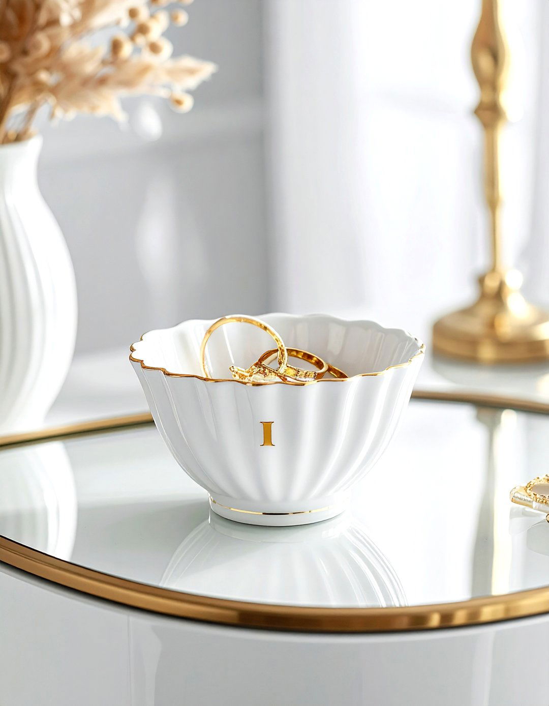 Personalized Jewelry Dish - 30 monogrammed decor ideas