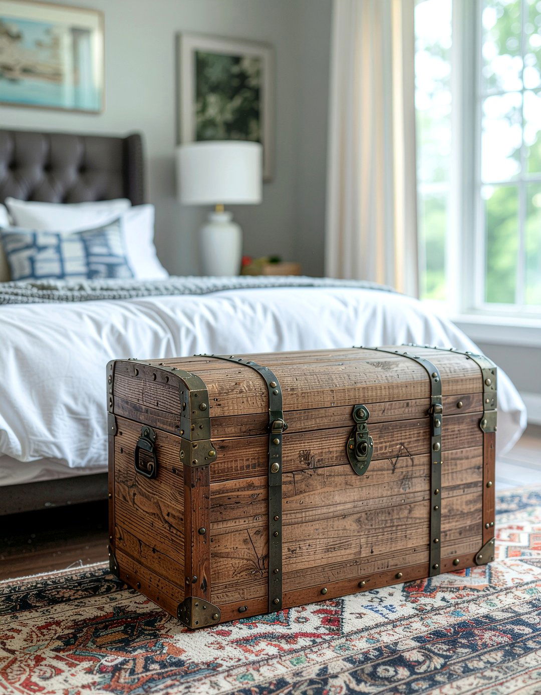 Personalized storage trunk - 30 bedroom personalized ideas