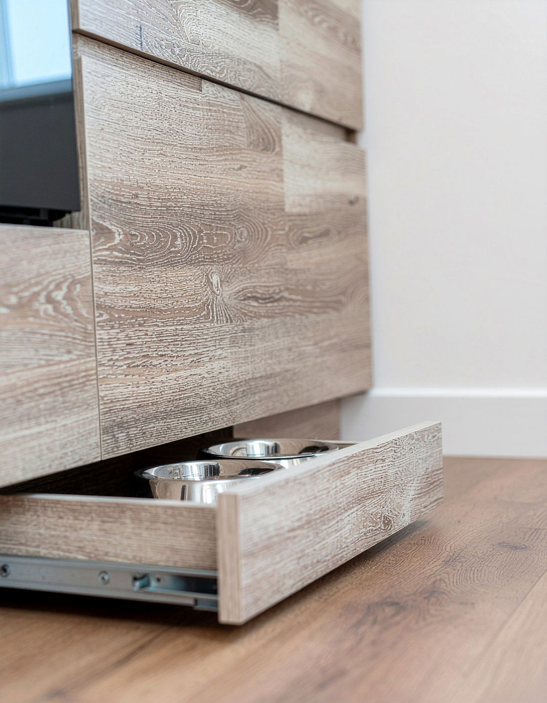 Pet feeding station - 30 pull-out cabinet kitchen ideas