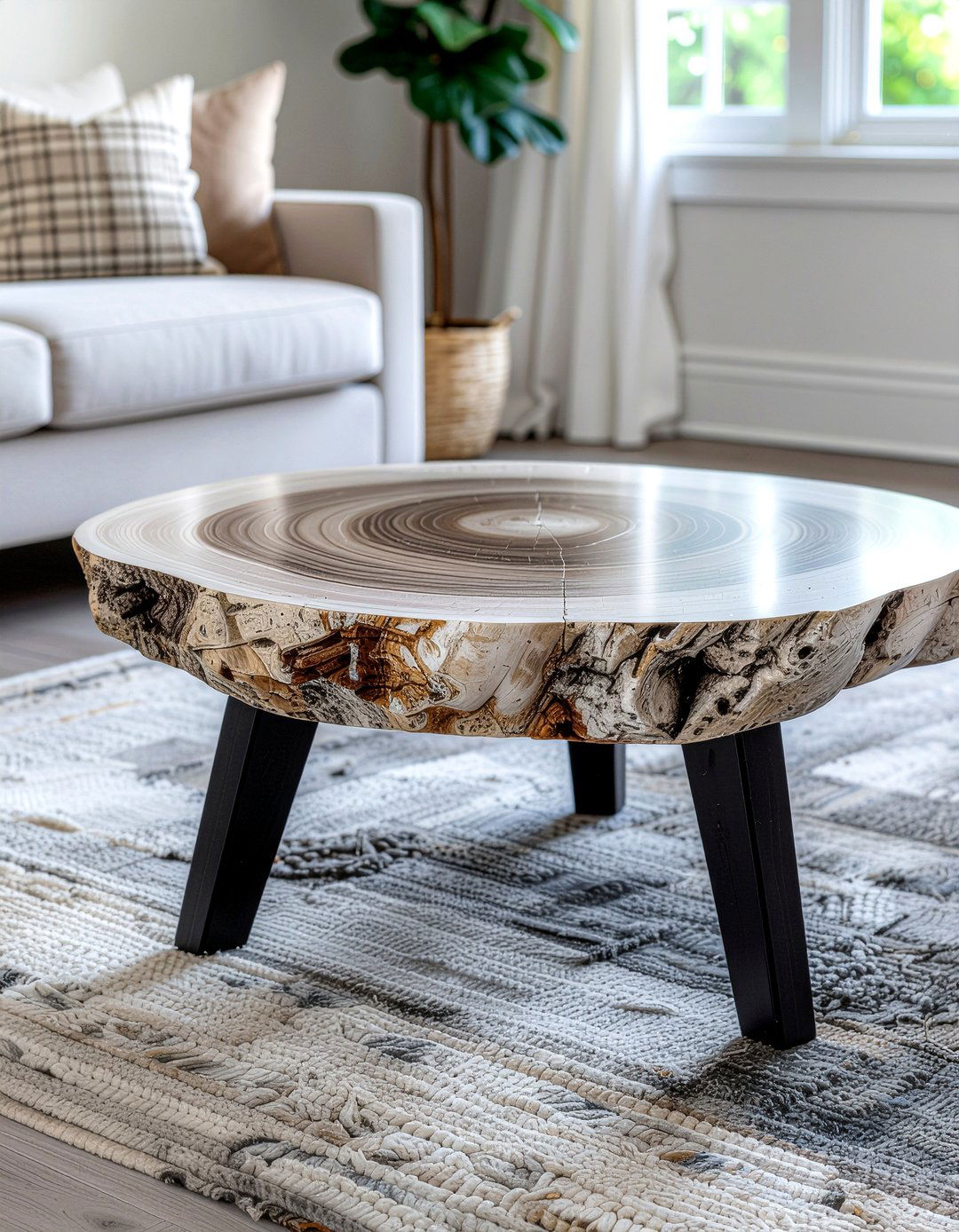 Petrified Wood Stool - 30 living room southwestern furniture ideas
